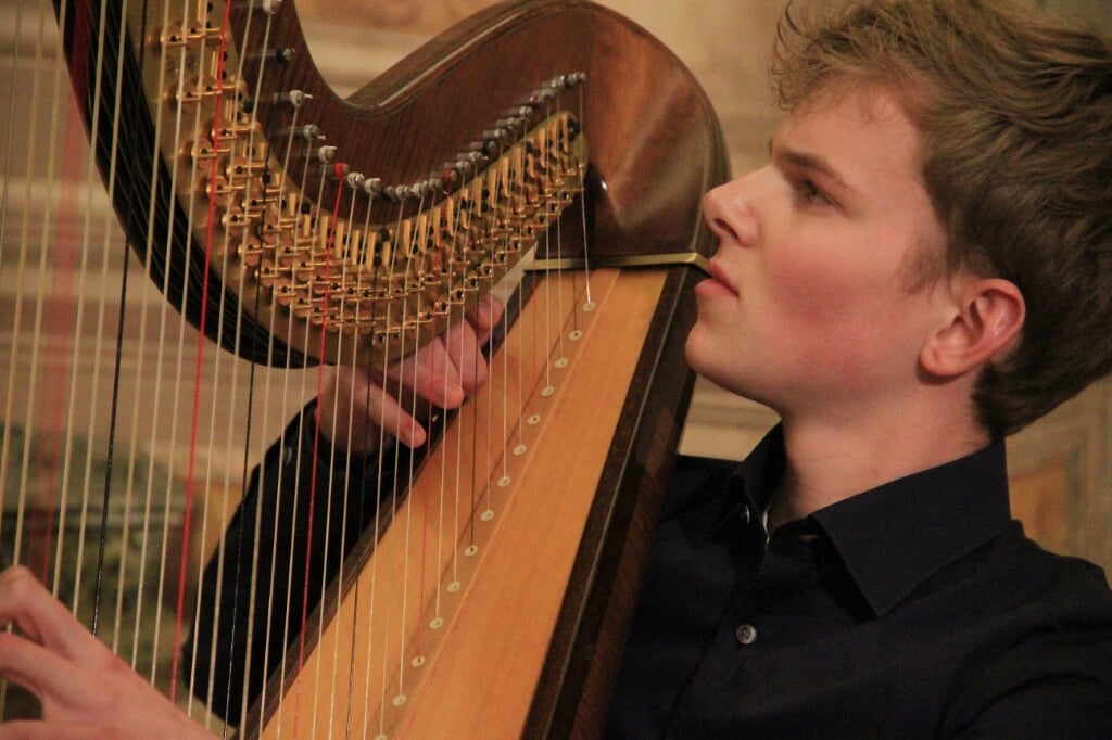 Harpist Joost Willemze.