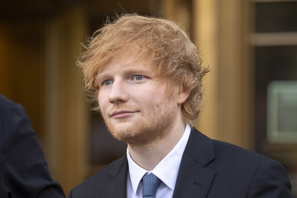 2023-05-02 17:09:44 epa10605225 Musician Ed Sheeran leaves a federal court house after attending his copyright infringement trial in New York, New York, USA, 02 May 2023. Sheeran is being accused of copying portions of the Marvin Gaye song 'Let's Get it On', which was co-written by Ed Townsend, in his song 'Thinking Out Loud'.  EPA/SARAH YENESEL 14973