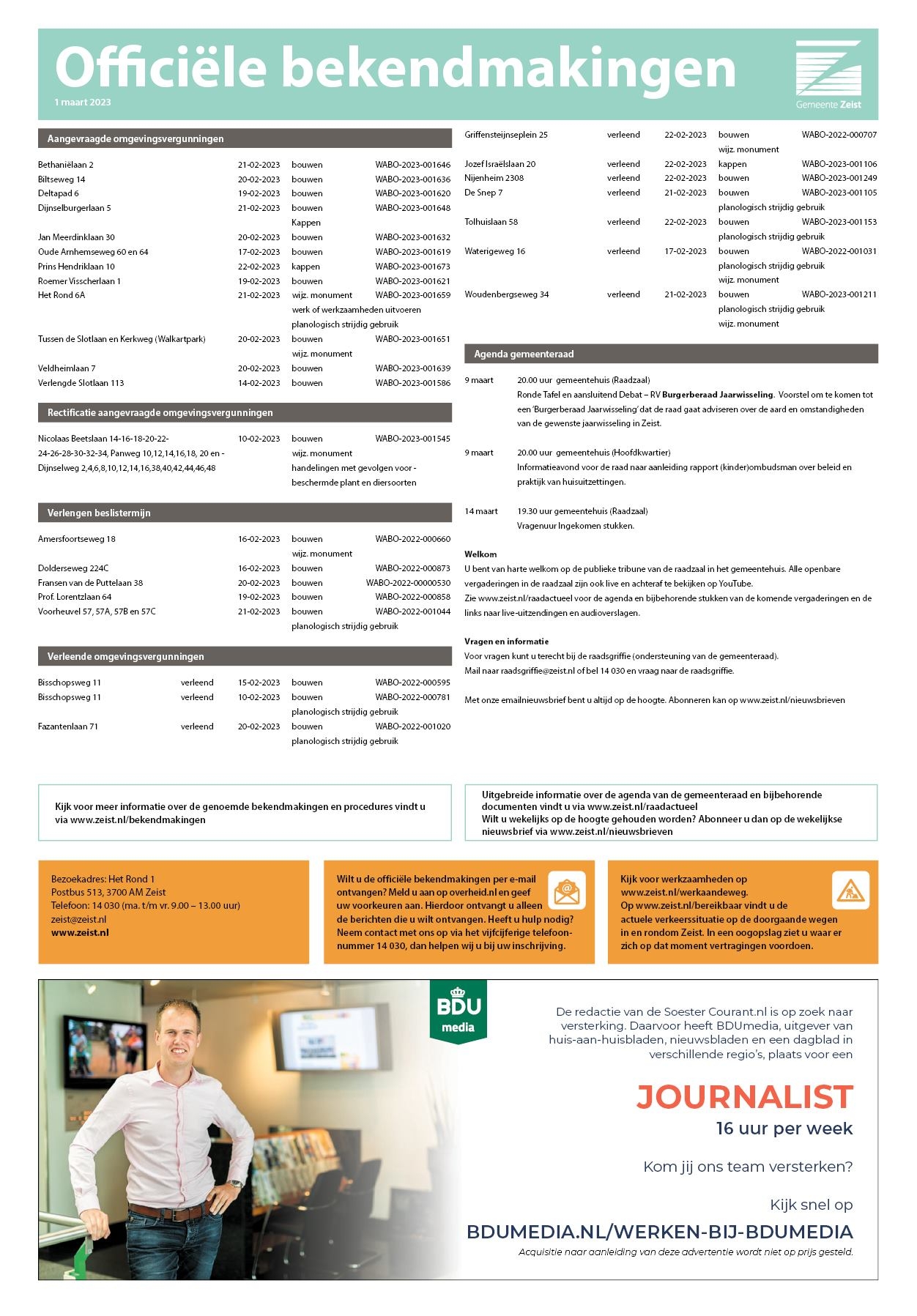 Editie voorpagina