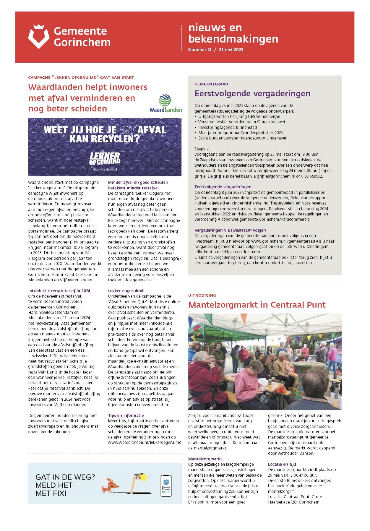 Editie voorpagina