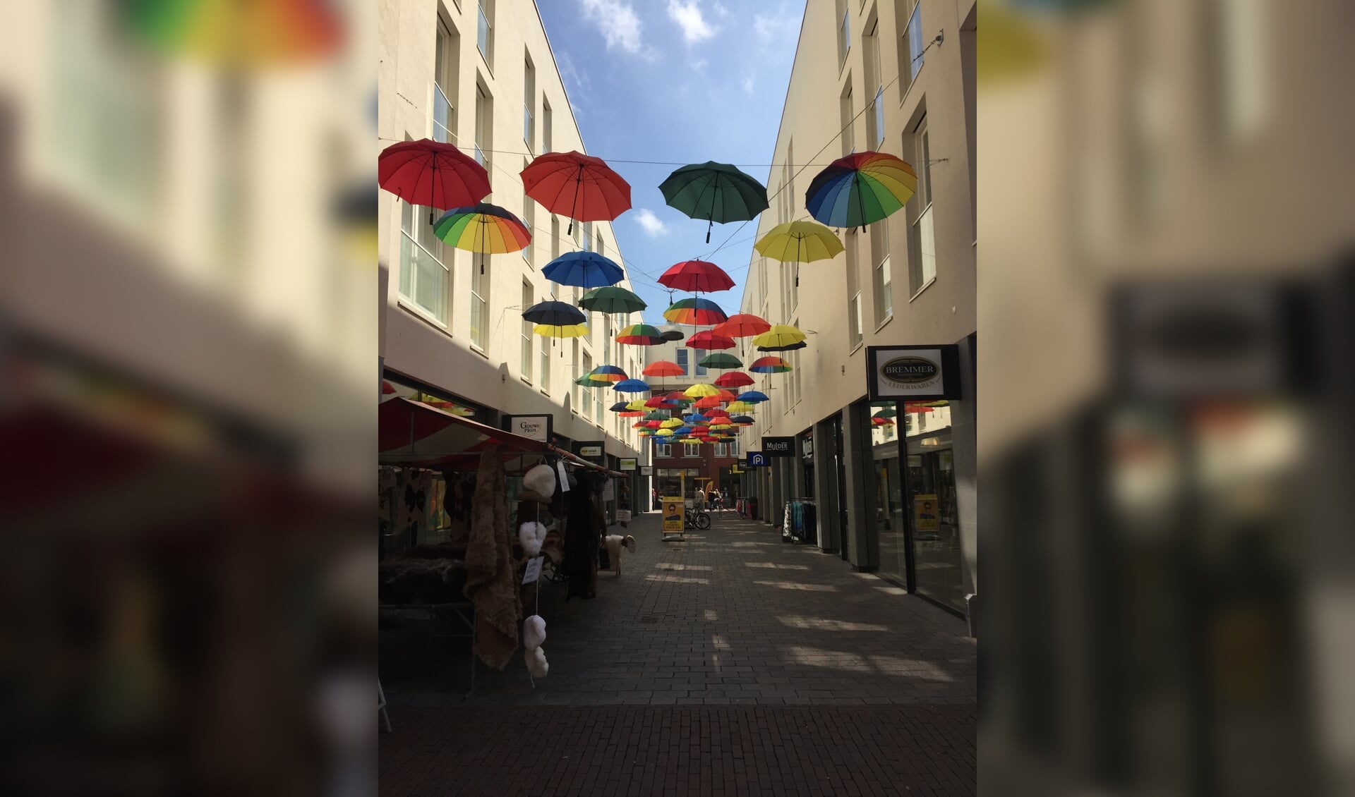 Het Gouweplein als kunstobject. (Archieffoto van Anne Metzelaar)