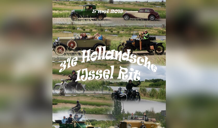Circa honderd klassieke en antieke automobielen en motorfietsen rijden zaterdag 5 mei door het Groene Hart.
