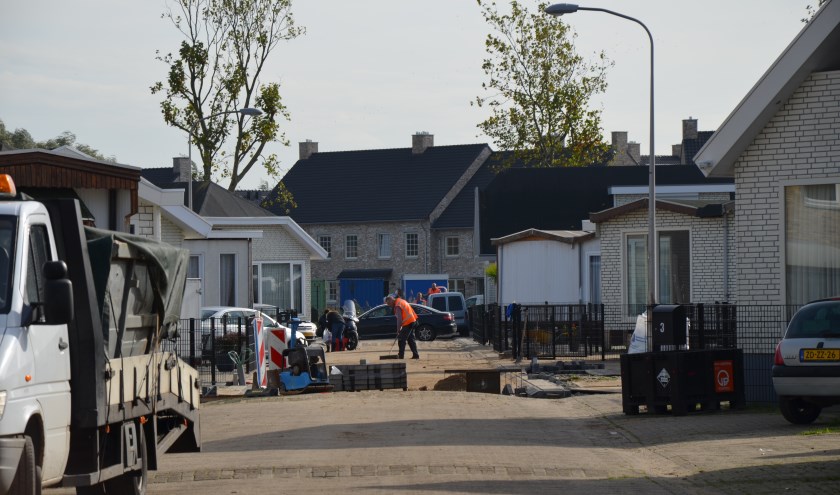 De herbestrating aan de Pater Jornaweg is weer hervat.