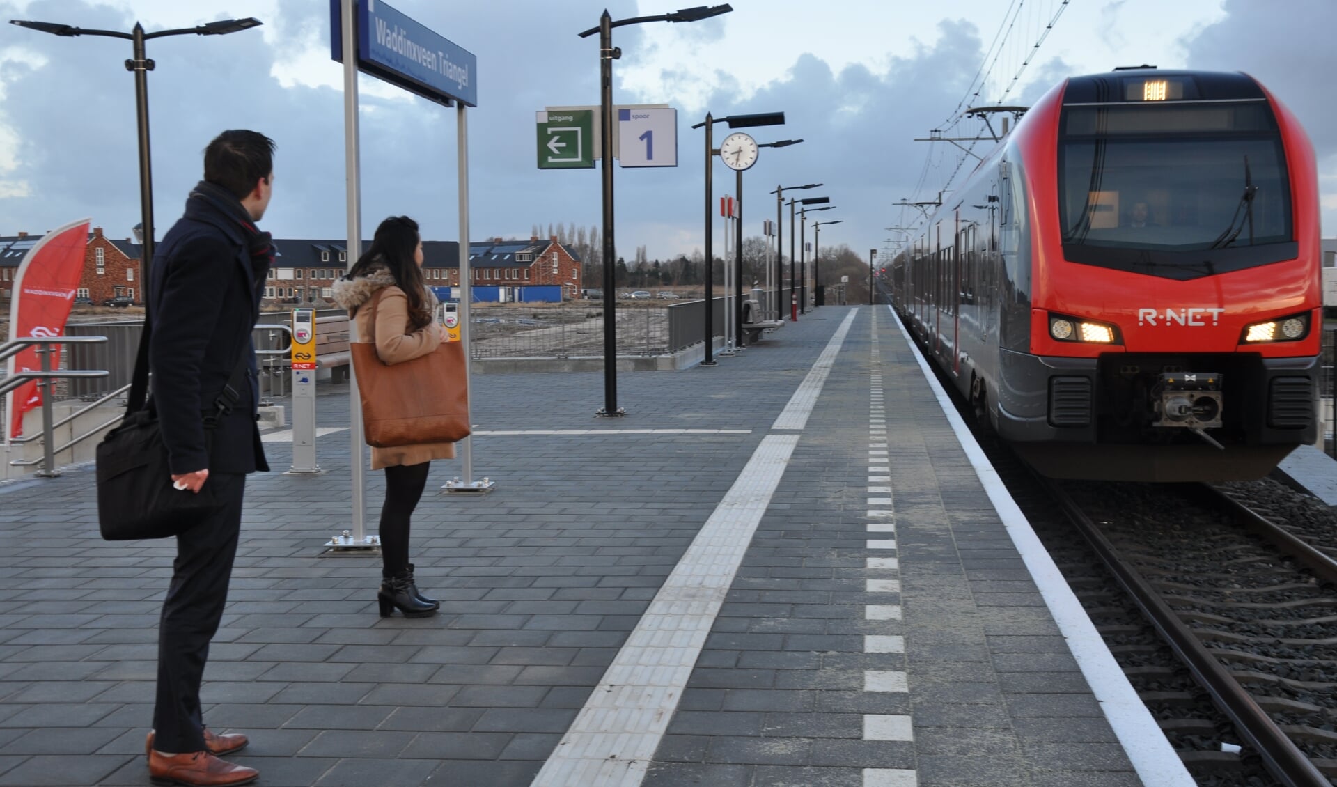 Begin 2018 werd in de Waddinxveense wijk Triangel een nieuw treinstation geopend.