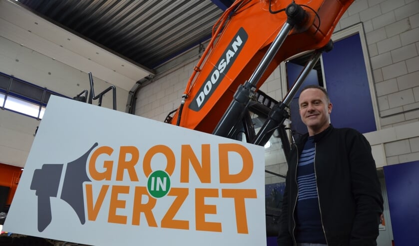 Waddinxveen was even het epicentrum voor de voorbereidingen van het nationale bouwprotest Grond in Verzet. (tekst en foto Myriam Dijck)