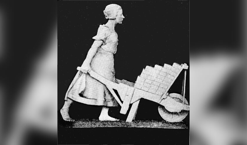 Verdwenen gipsen stenenkruister van Mica Bosch Reitz uit 1898.