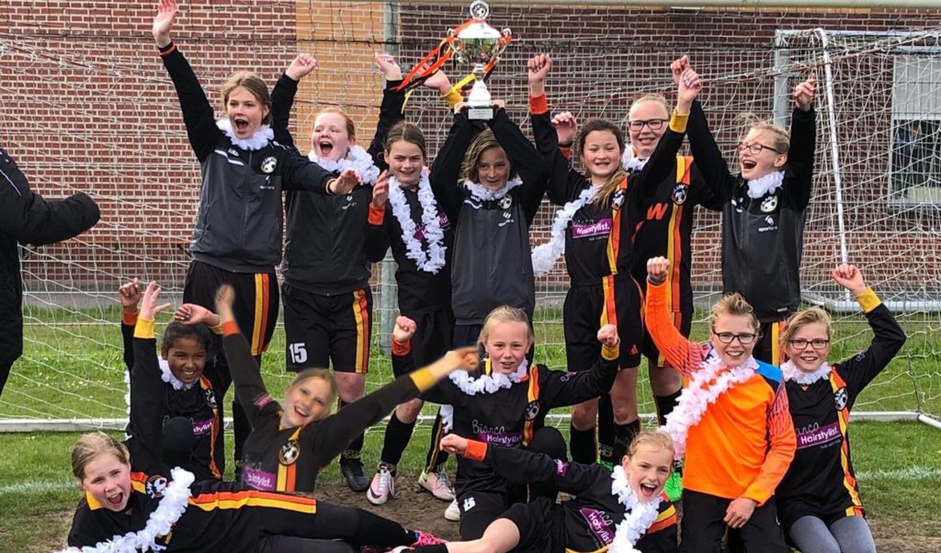 Ze mochten geen punten morsen en dat deden ze dan ook niet; na de 3-1 winst op Alphia was het kampioenschap binnen. (foto: pr)