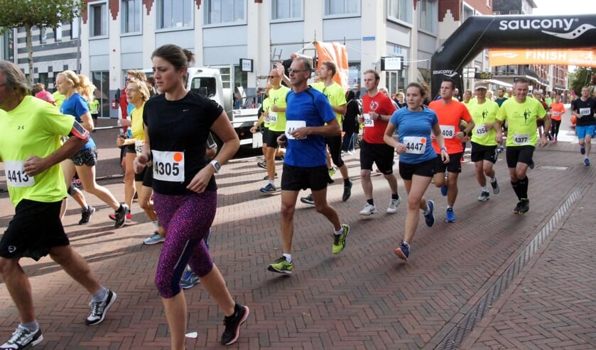 De deelnemers liepen vorig jaar op een nieuw parcours.