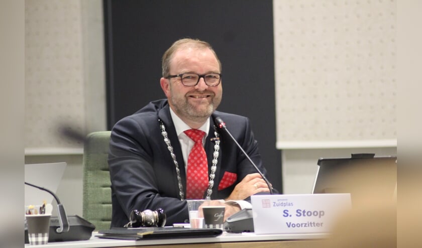 Burgemeester Stoop toonde zich een man met humor.
