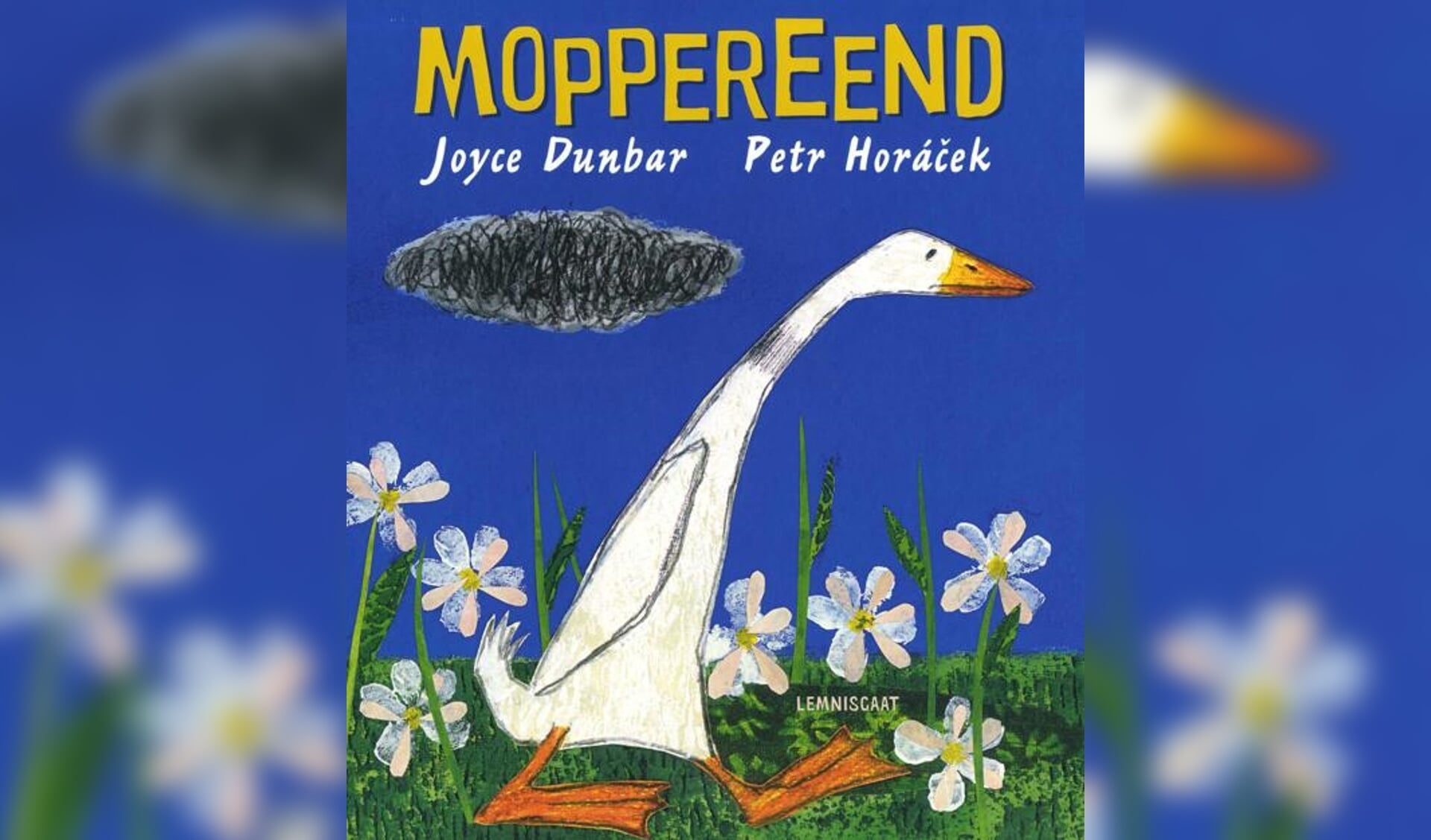 Het thema van de optocht ter ere van de verjaardag van prinses Beatrix, sluit aan bij het boek 'Moppereend' van Joyce Dunbar en Petr Horácek.