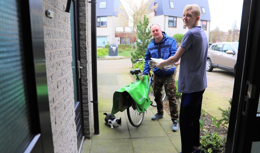 Verslaggever Erik van Leeuwen nam eenmalig de honneurs waar voor zoon Mats.