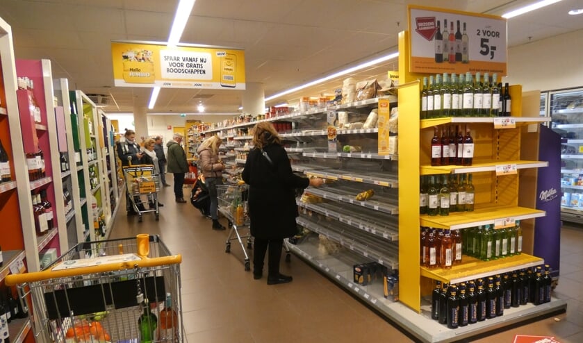 Sommige producten zoals pasta waren niet aan te slepen het afgelopen weekend.