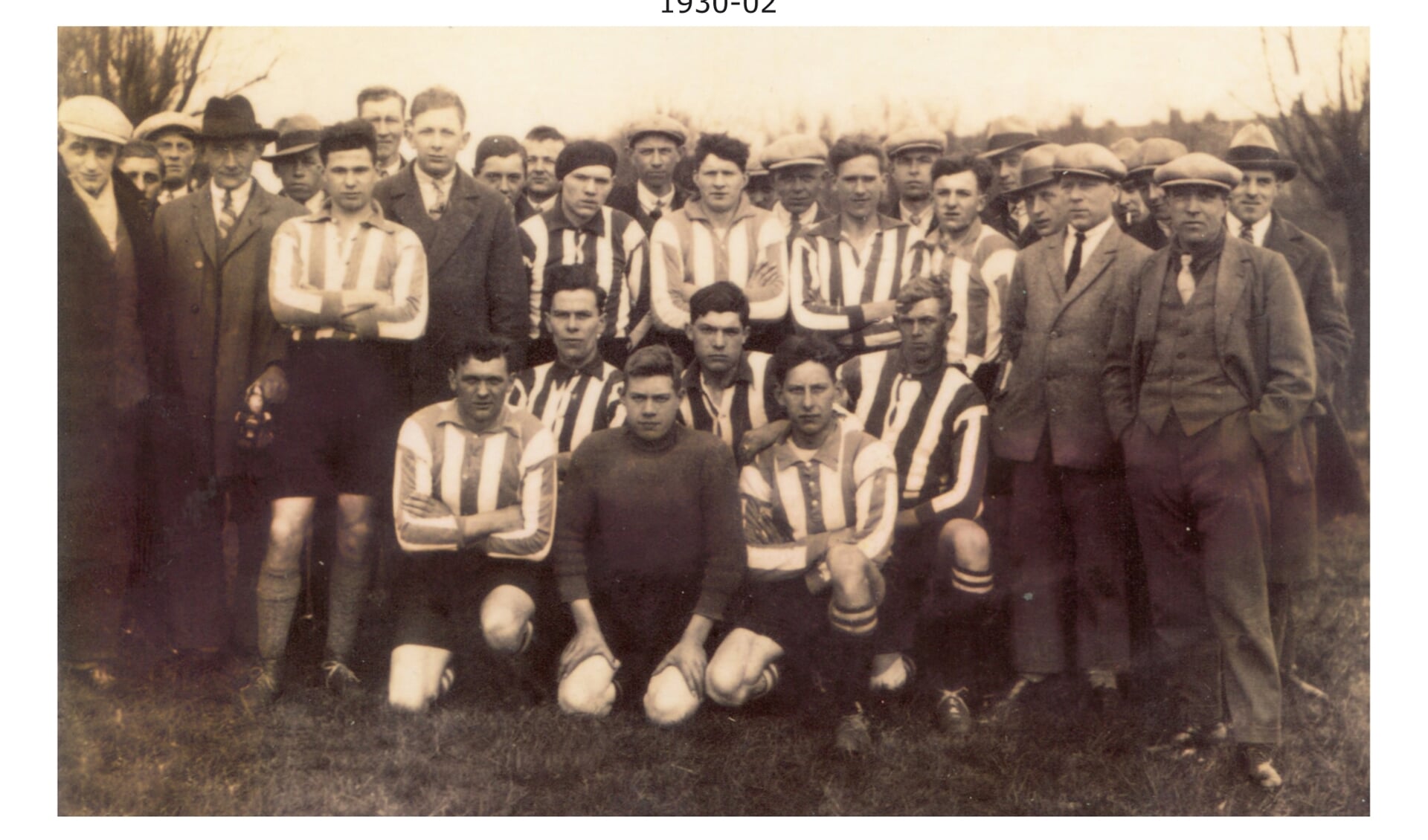 VV Moordrecht kort na de kampioenswedstrijd tegen UD in 1930. 
