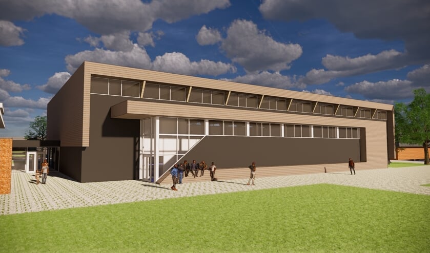 <p>Artist impression van de nieuwe sporthal.</p>