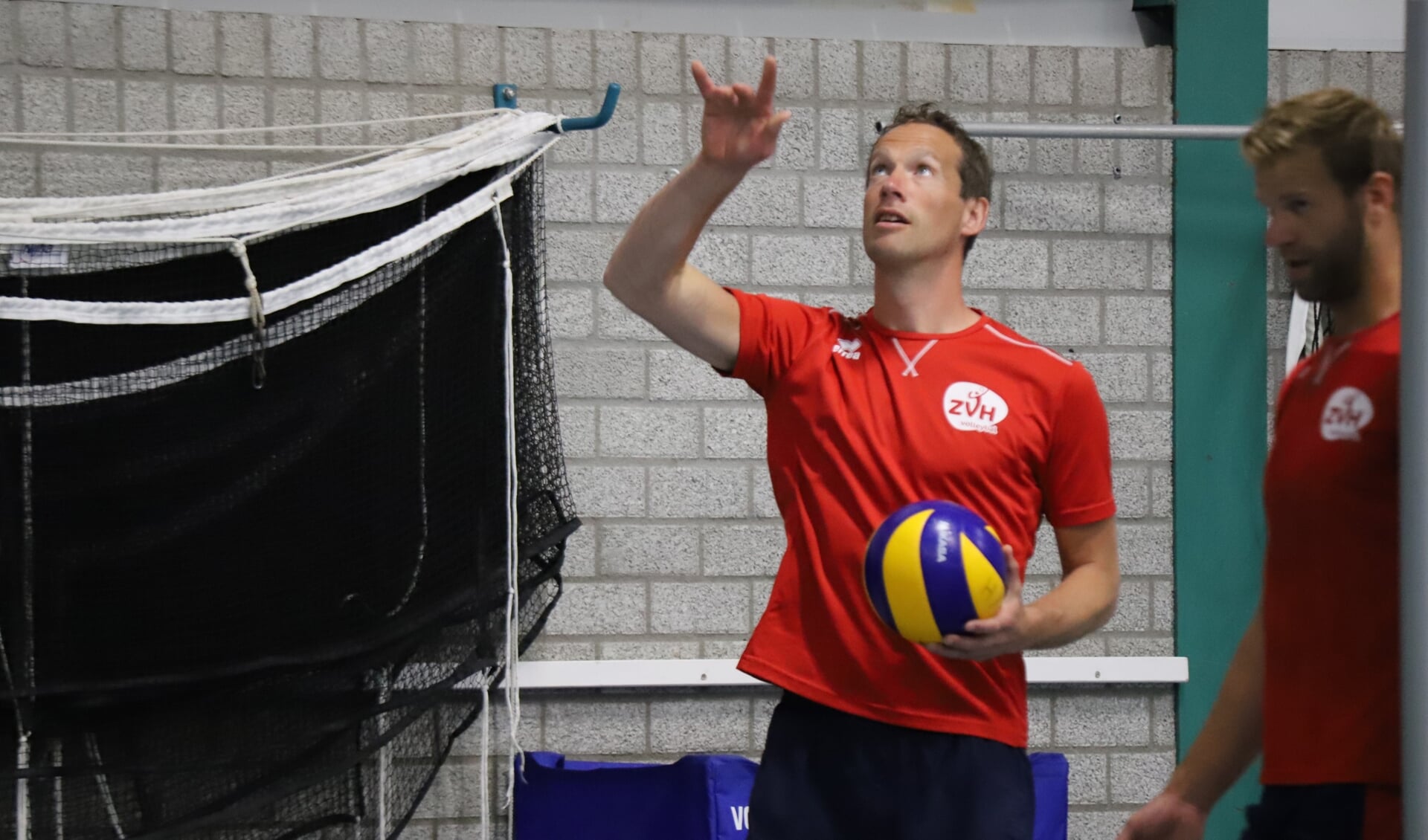Kristian van der Wel tijdens de training.