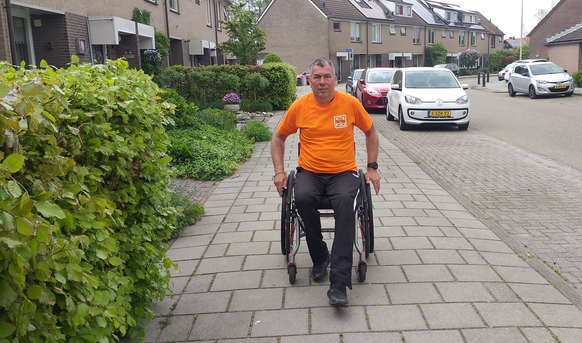 André de Knegt wilde iets bijzonders doen omdat hij dit jaar dertig jaar in een rolstoel zit.