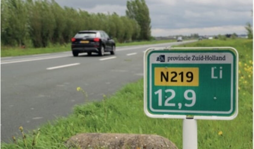 De N219 doorkruist de Zuidplaspolder en verbindt de A12 met de A20.