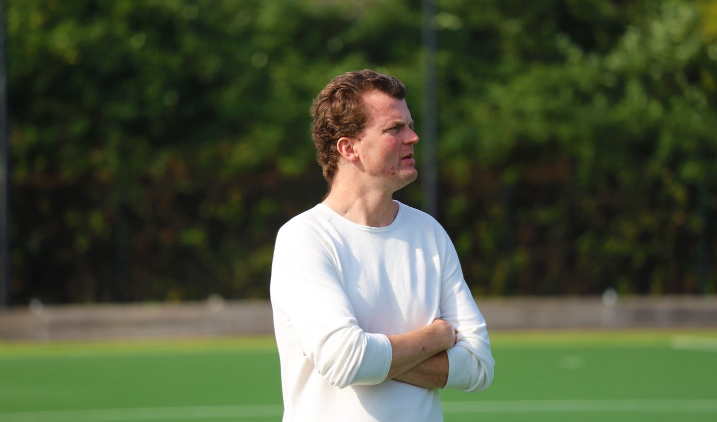 Trainer Paul van Laak: “Mooi dat de ban qua strafcorners is gebroken.” (tekst en foto: Erik van Leeuwen)