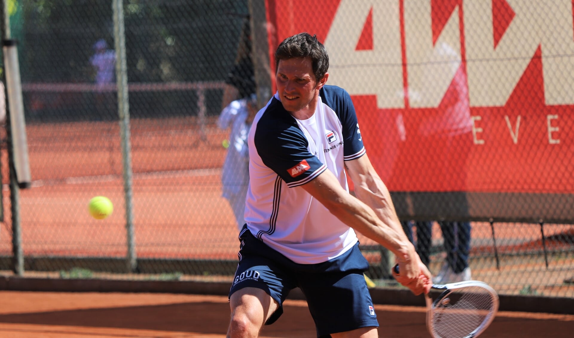 Stephan Franssen speelde een marathonpartij die hij in drie sets won.