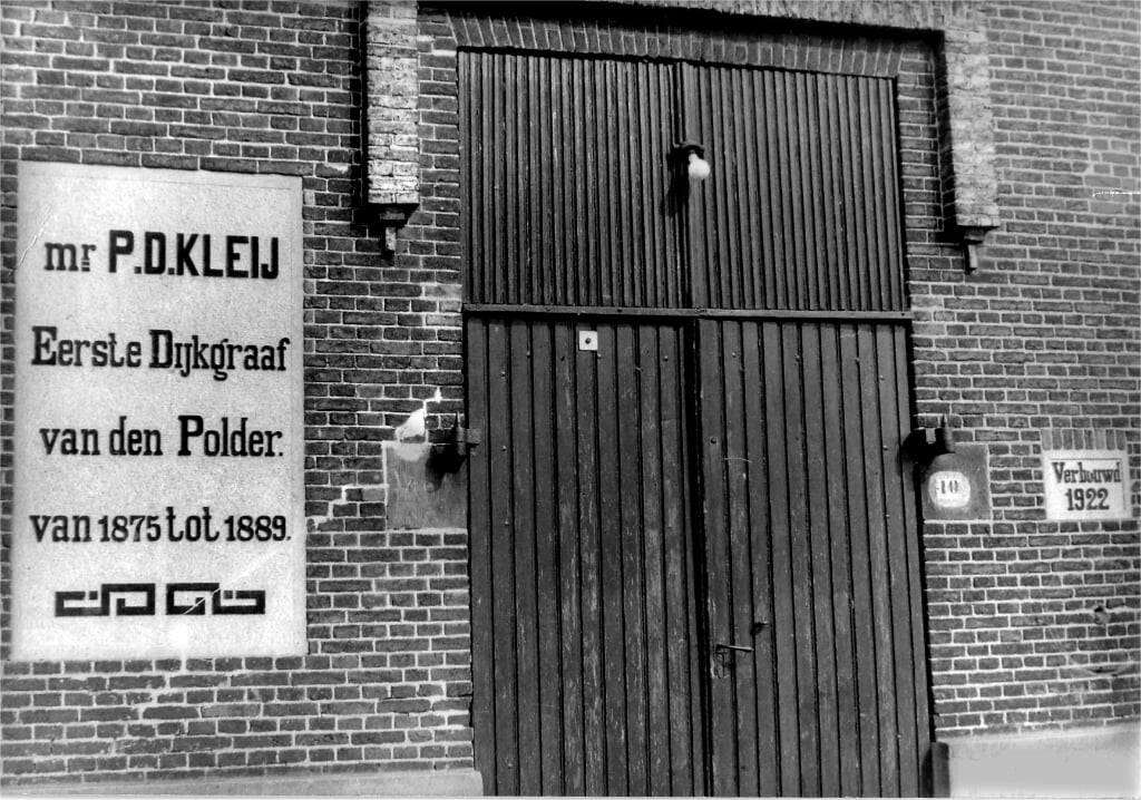 Kleij was de eerste dijkgraaf van de polder Prins Alexander envan 1889 tot 1909 dijkgraaf van Schieland. (foto: HVN)