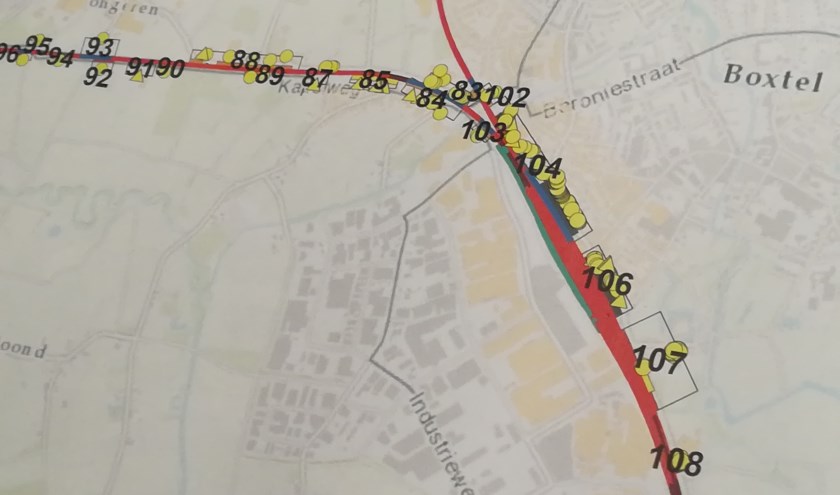 Een situatietekening van de PHS-plannen tijdens een eerdere informatiebijeenkomst. | Fotonummer: dfedf7