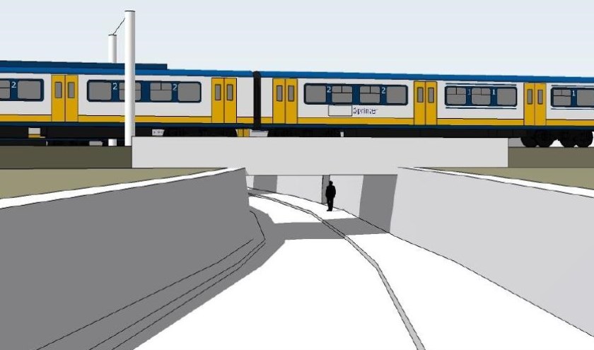 Het voorlopig ontwerp van de fietstunnel, onderdeel van het PHS-maatregelenpakket in Boxtel. | Fotonummer: 2fd6ee