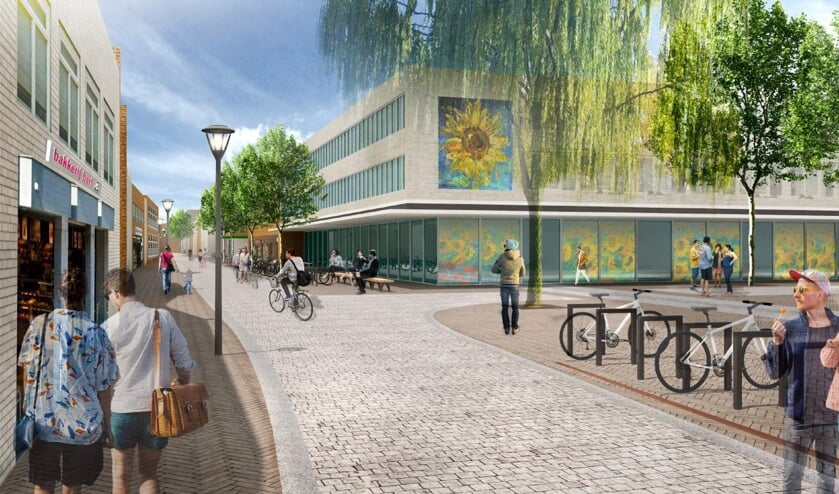 Een impressie van de Rechterstraat zoals die er volgens ontwerpbureau MTD in de toekomst uit zou kunnen zien. | Fotonummer: 2895c8