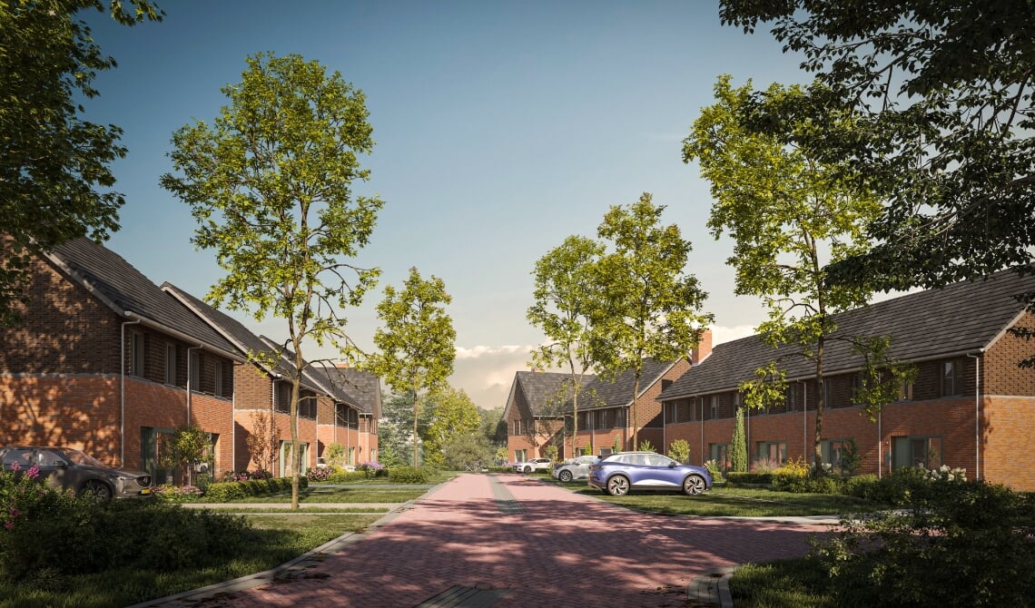 <p>Een impressie van hoe Jorishof eruit komt te zien. (Foto: Van Wanrooij Projectontwikkeling)</p>