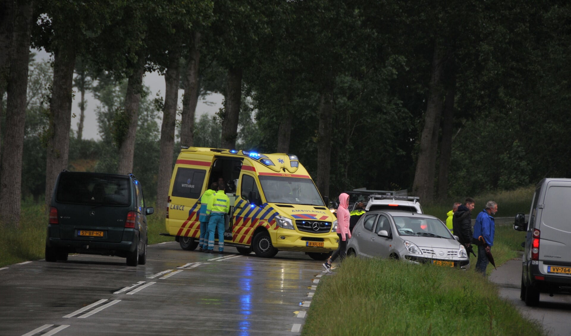 Balk valt op auto op de Bram Groenewegeweg tussen Poortvliet en Sint-Annaland. 