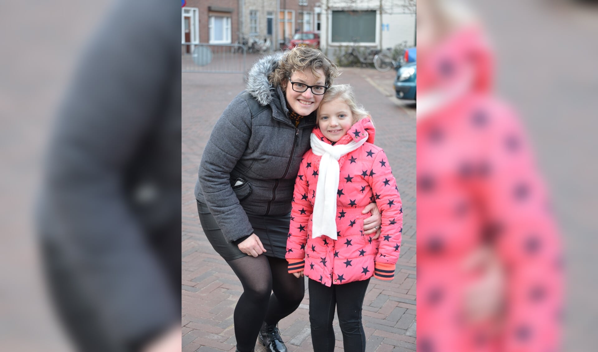 Annemiek Aarnoudse en haar dochter. 