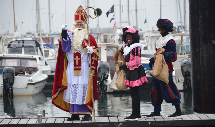 Sinterklaas bij de intocht van vorig jaar.