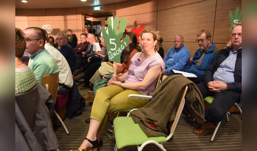 Veel tegenstanders in de raadszaal van donderdag.