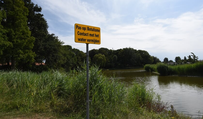 Vorig jaar werd botulisme geconstateerd in de Veste bij Tholen.