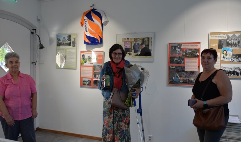 Marleen de Ruijsscher kwam samen met vriendinnen Mayke v.d. Laak (rechts) en Anita v.d. Werf (links) naar het museum.