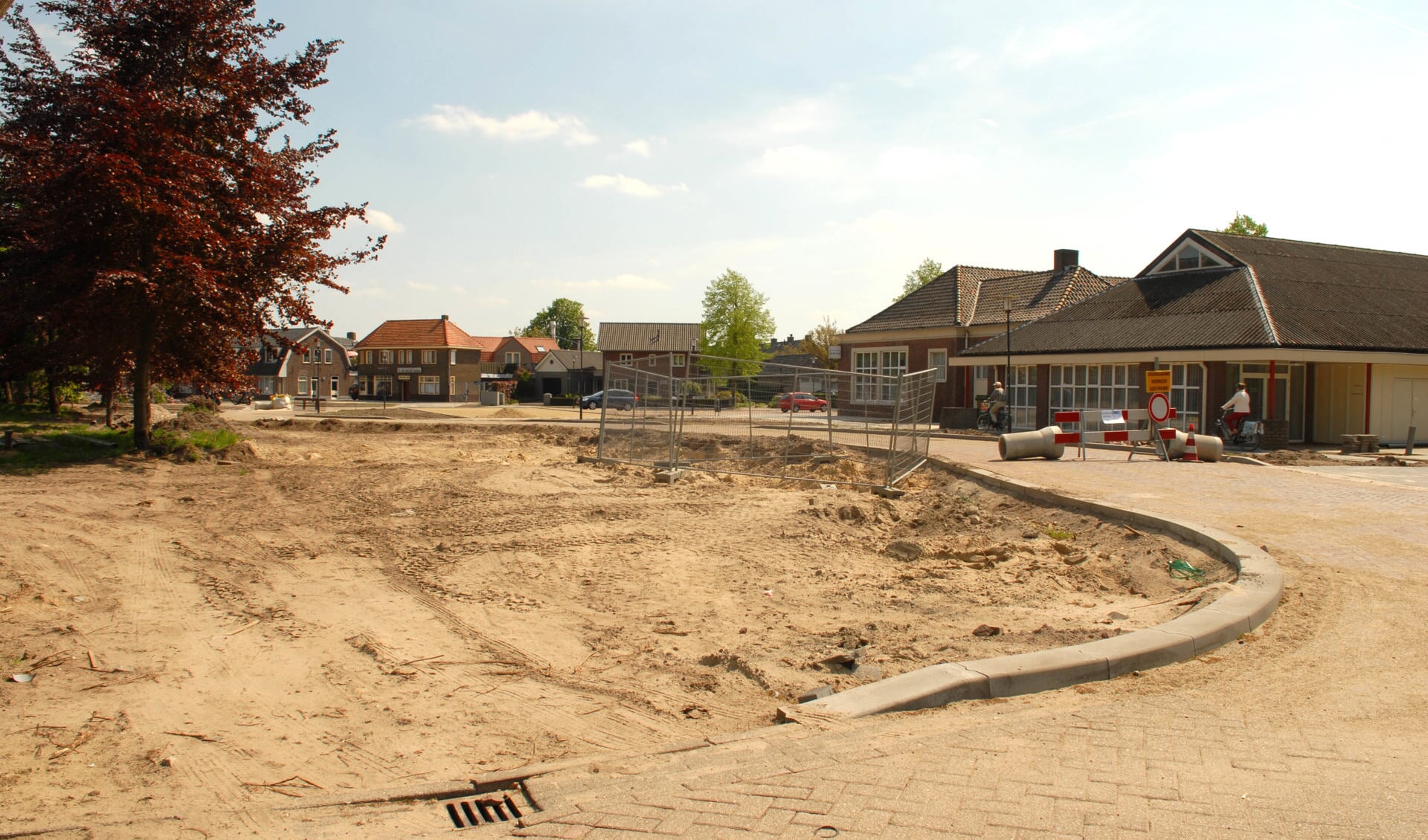 Beckart plein in aanbouw.                