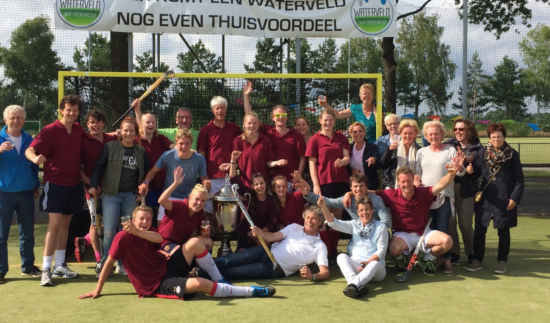 De winnaars; familie van der Heijden.