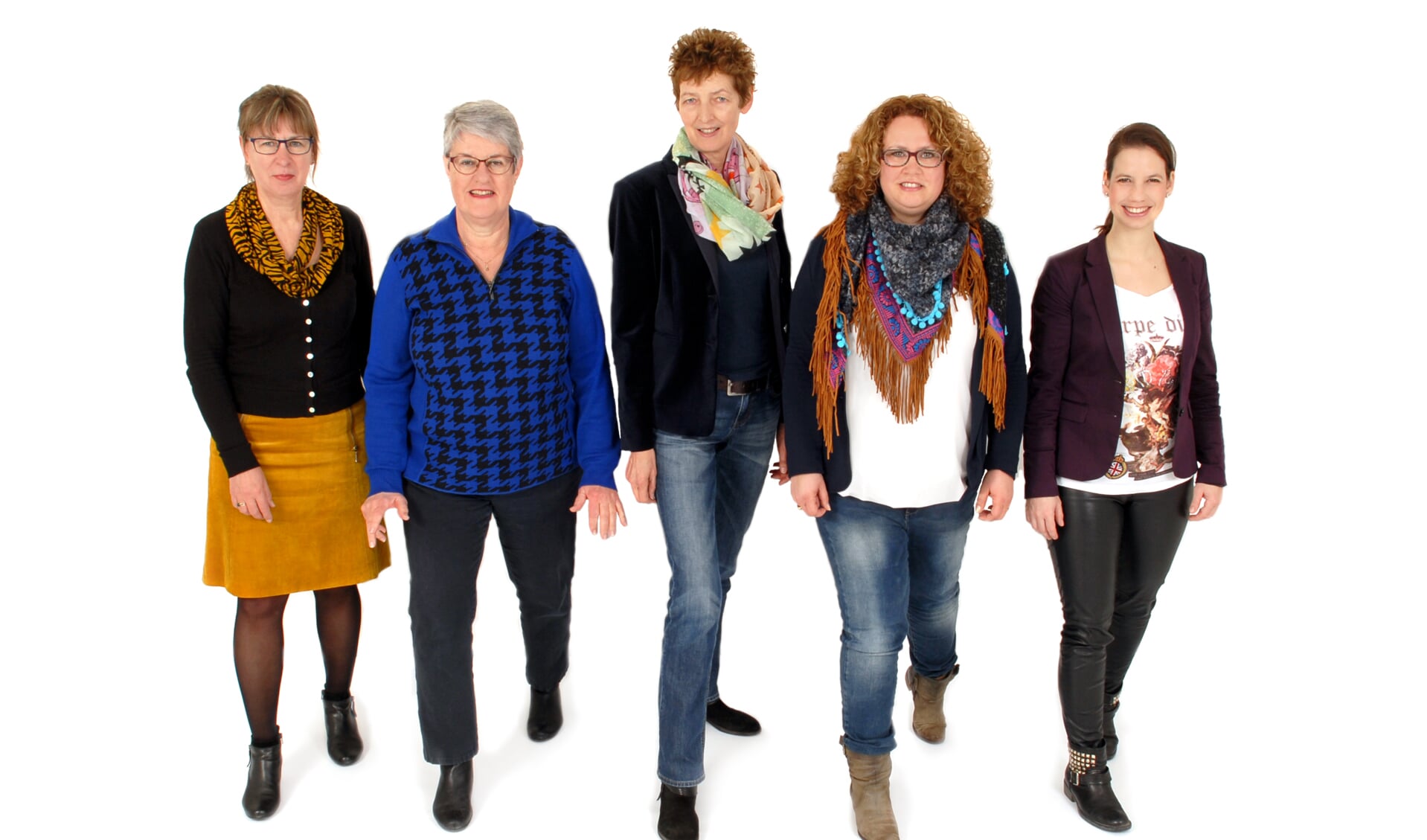 Foto door Bart van der Aa: Projectgroep Rooi Werkt: Hanny Brok, Corrie Haenen, Elli de Rijk, Elske Huijbers