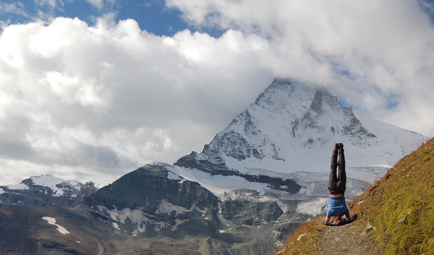 Eric Staals en de Matterhorn, beiden met hun hoofd in de wolken