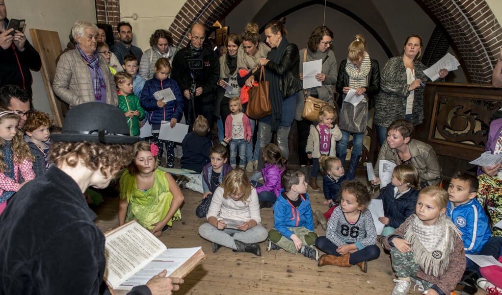 Veel kinderen bezochten het evenement rondom het orgel