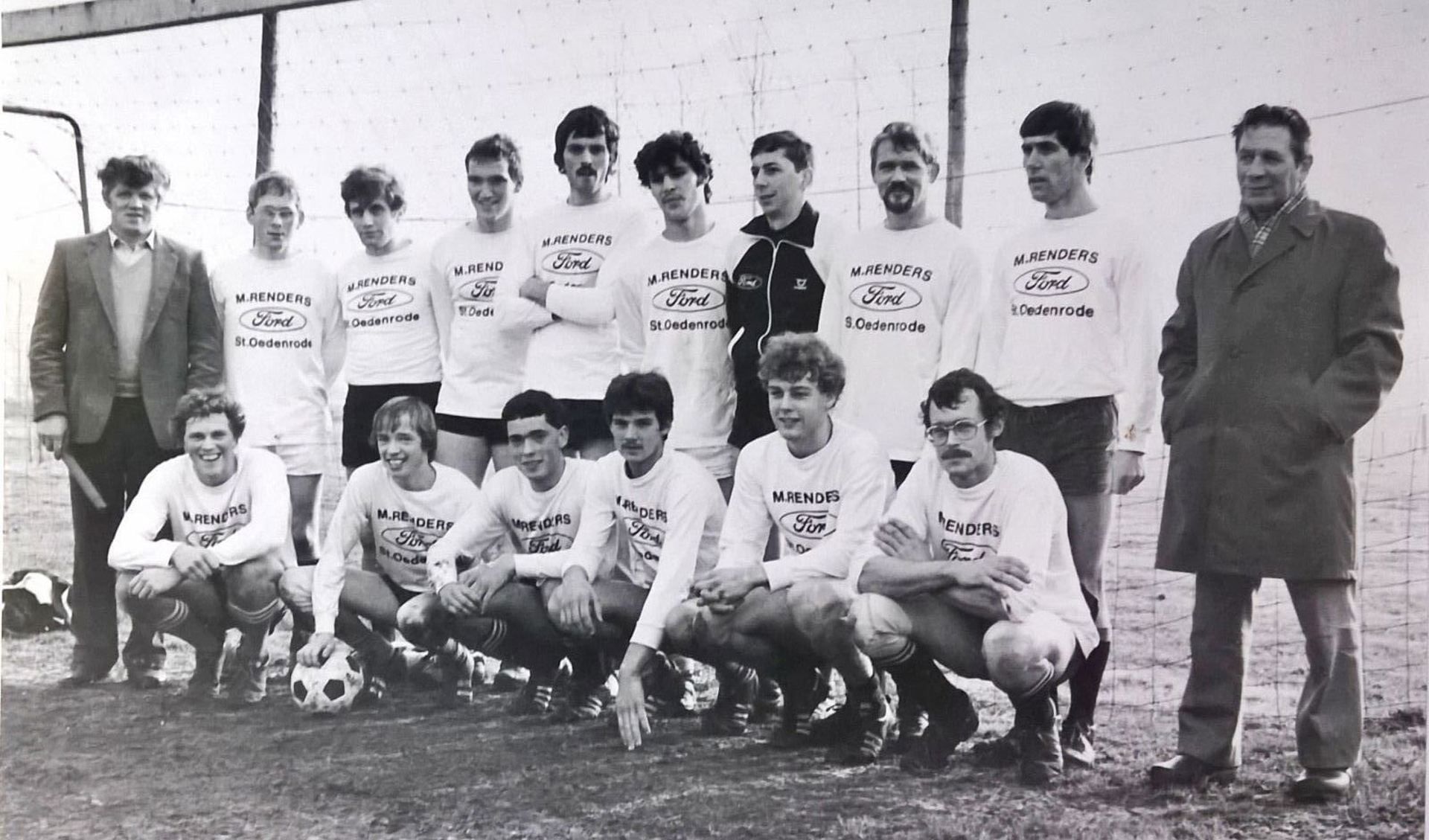 Het team De Kieviten uit 1984