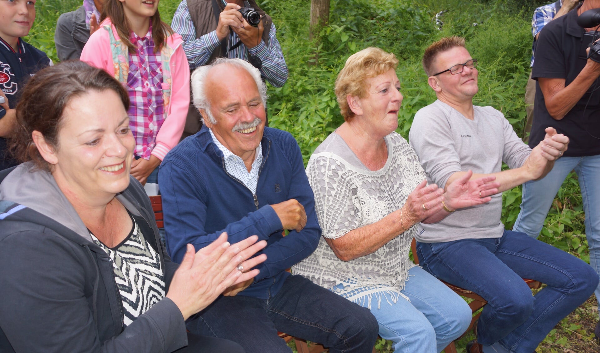 Hein, zijn vrouw Ine, dochter Gitte en schoonzoon William