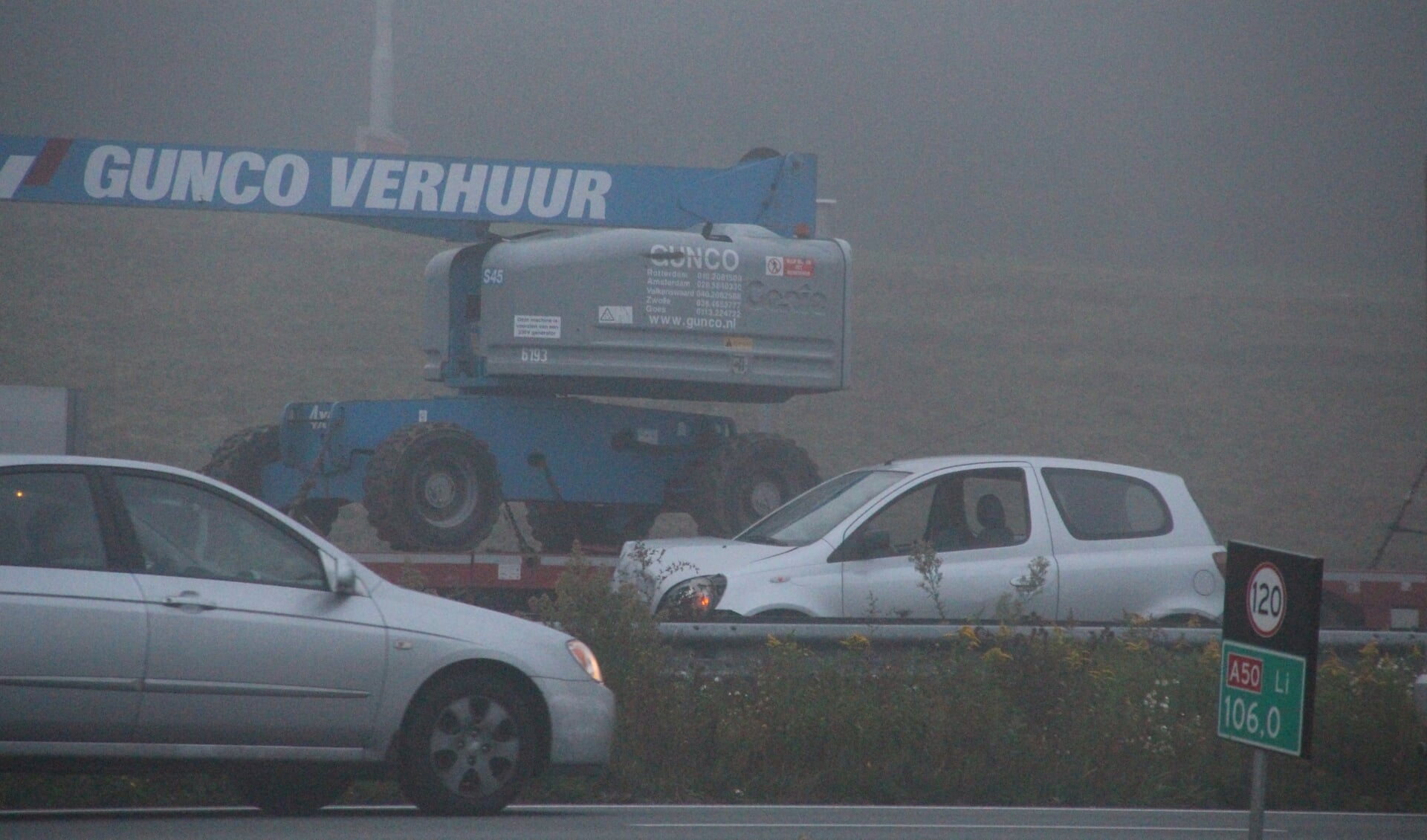 Op de A50 gebeuren veel ongelukken