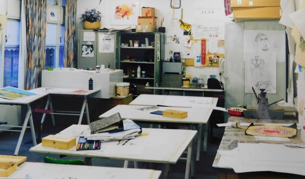 Het atelier waar Sonnemans in werkte.