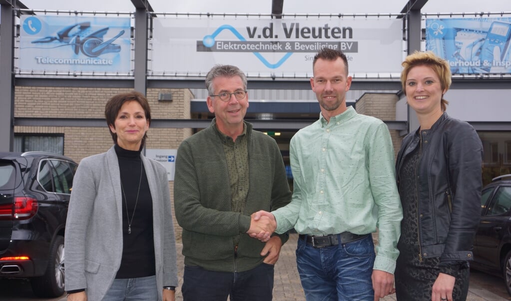 v.l.n.r.: Rietje van der Vleuten, Henk van der Vleuten, Erwin Delisse en Marleen Delisse.