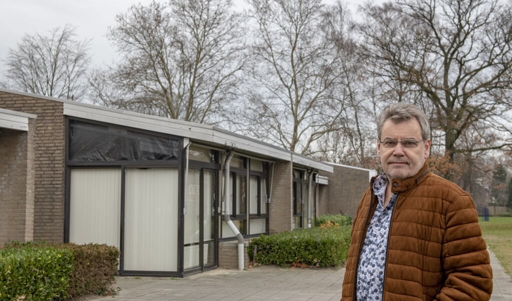 Laurens van Voorst op de plaats waar het nieuwe buurthuis in de wijk Boschweg in Schijndel wordt gebouwd. 