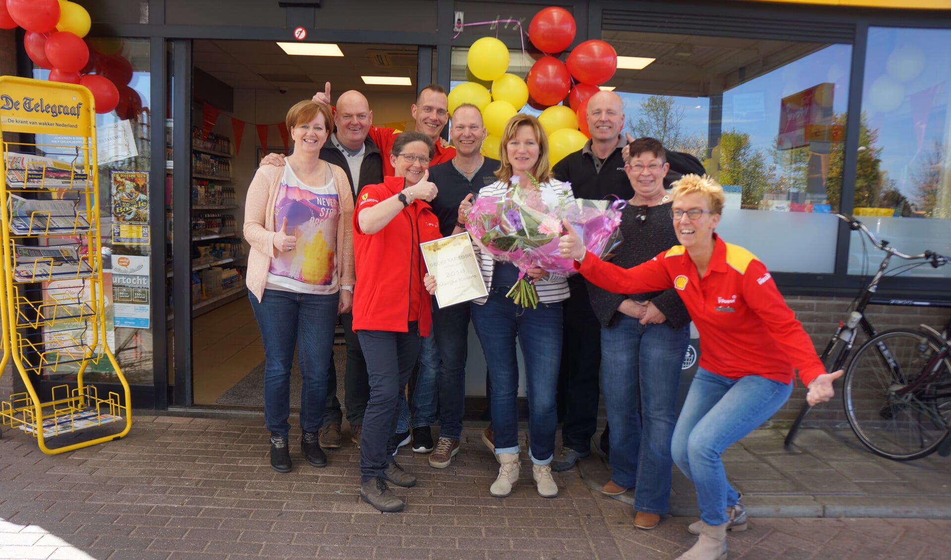 Het hele team is trots op Marijke