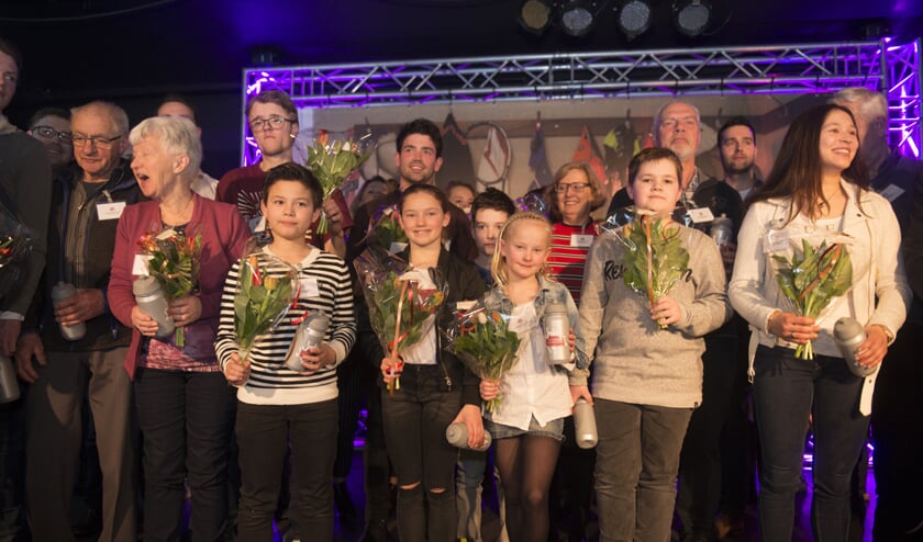Alle winnaars pasten maar net op het podium | Fotonummer: 2124f1