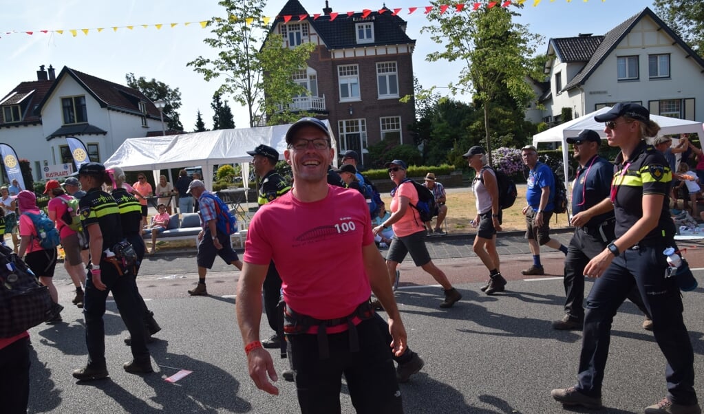 Een 'big smile' tijdens het lopen!