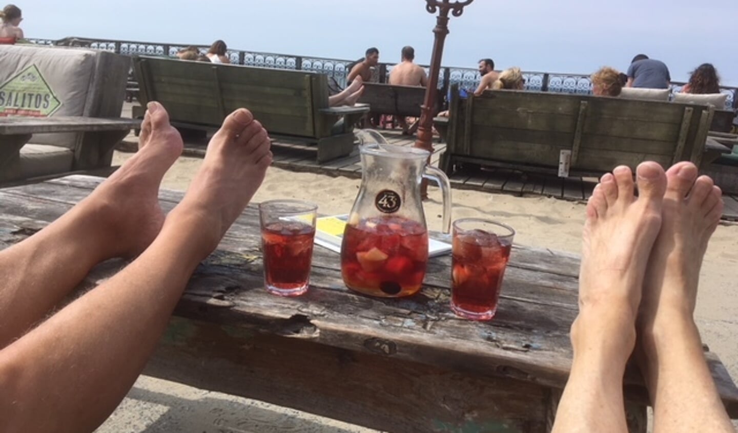 Lekker in Zandvoort. Foto: Ans van Dinten