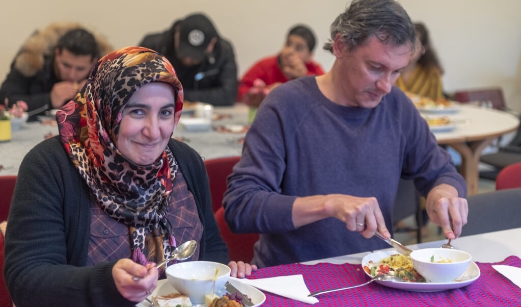 Een treffende foto waar het diner om draait.